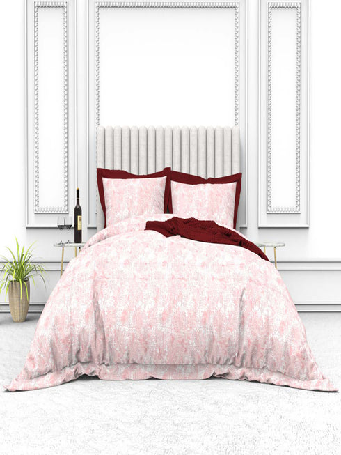 Tuscan Summer 100% Cotton King Size Bedsheet with 2 Pillow Covers -2